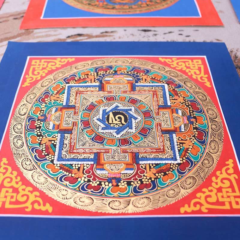 BWOOOH Tibetan thangka Buddhist painting - Tibetan Handmade Thangka Painting B