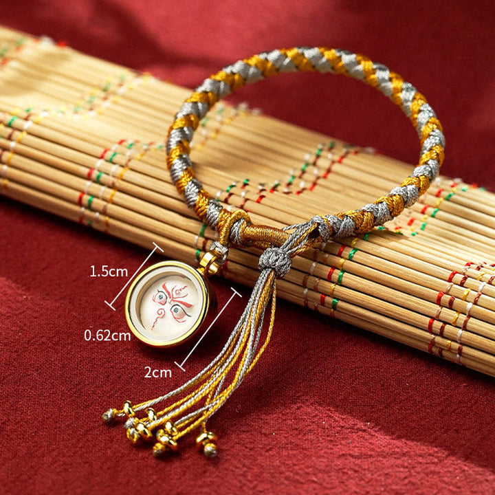 BWOOOH Handmade Tibetan Five God Of Wealth Dragon Scale Rope Luck Braid Bracelet