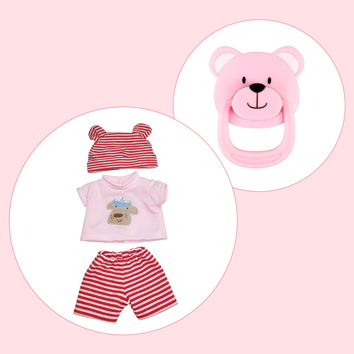 12 Inches Adorable Adoption Reborn Baby Essentials Gift Set