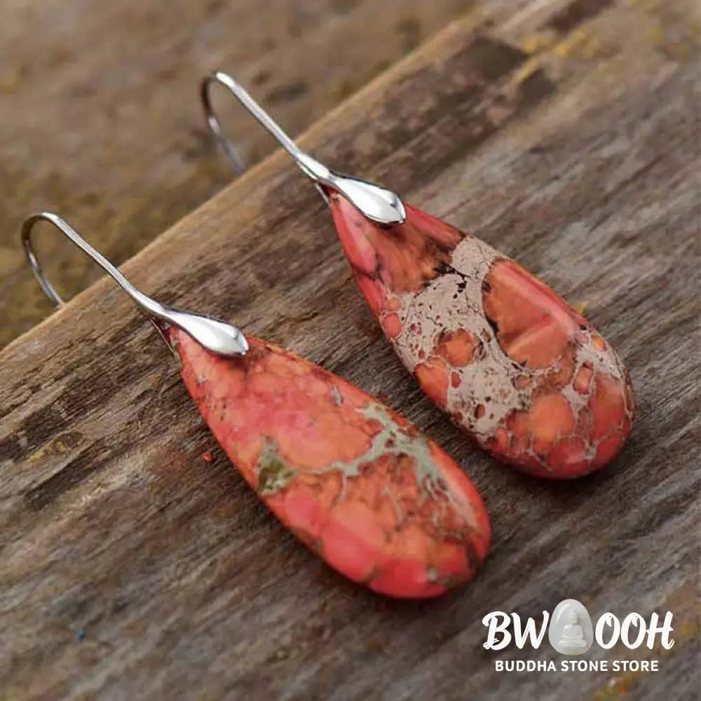 Emperor Stone Healing Crystal Earrings - Earrings