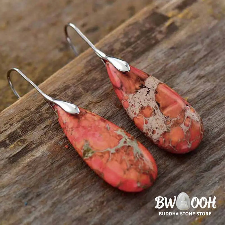 Emperor Stone Healing Crystal Earrings - Earrings