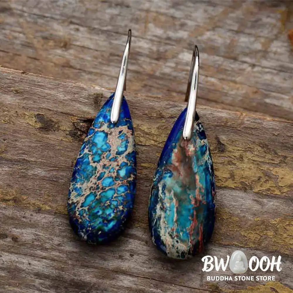 Emperor Stone Healing Crystal Earrings - Earrings