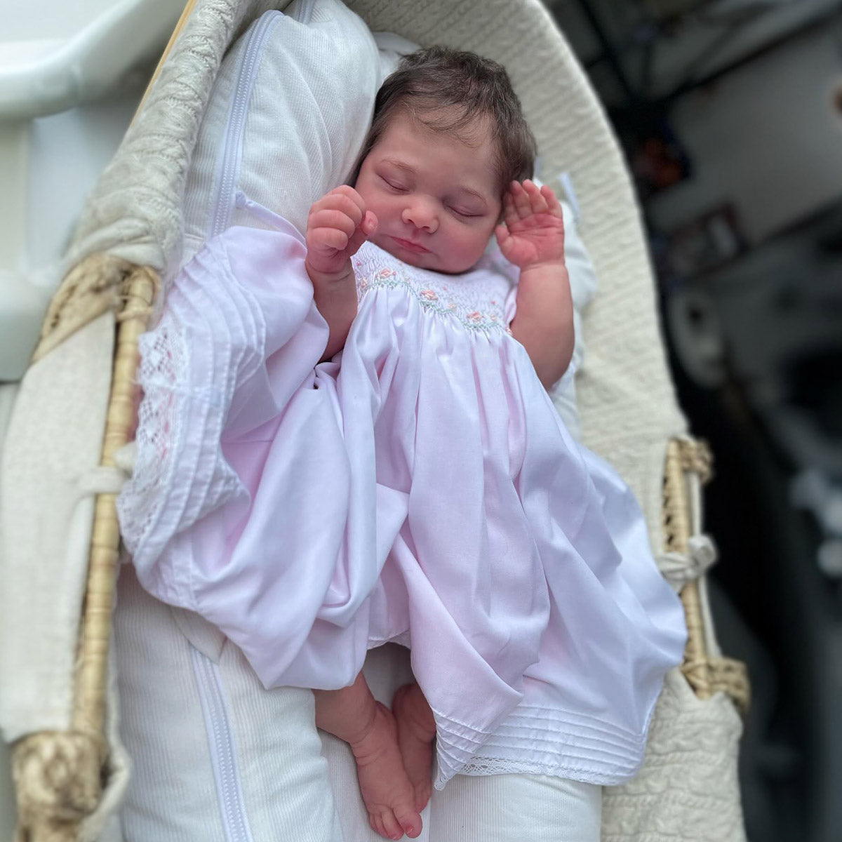 12"&16" Flexible Platinum Silicone Newborn Baby Doll Boy or Girl Gakama and Weraba with Posable & Chubby Limbs