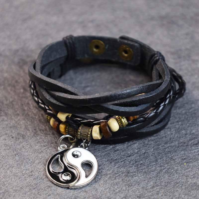 BWOOOH Yin Yang Pendant Couple Balance Bracelet