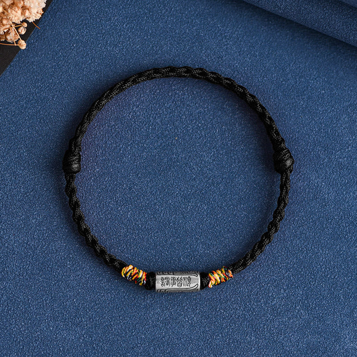 BWOOOH Handcrafted 925 Sterling Silver Everything Goes Well Design Protection Strength Bracelet Anklet