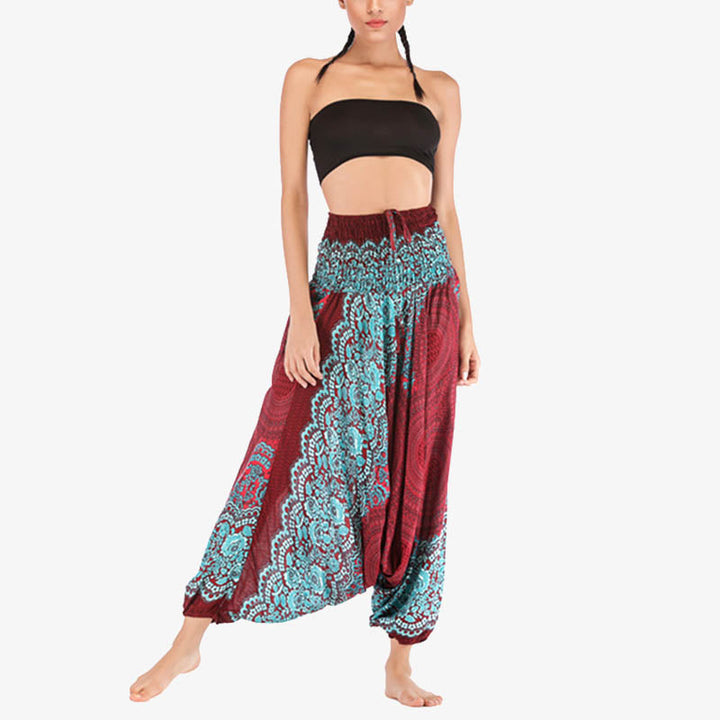 BWOOOH printed harem pants - Two Style Wear Round Geometric Pattern L