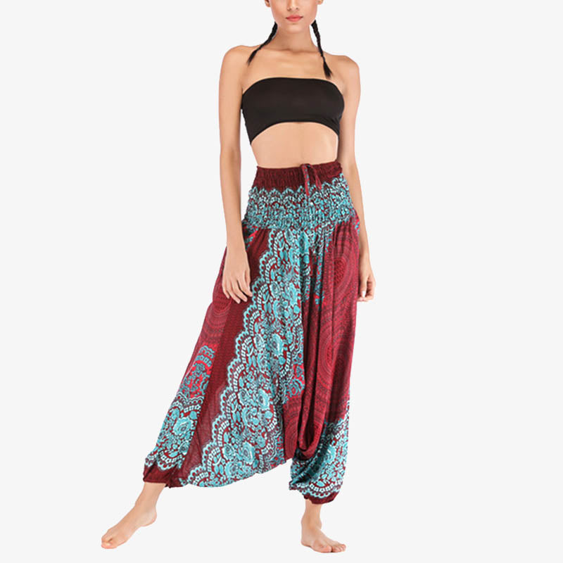 BWOOOH printed harem pants - Two Style Wear Round Geometric Pattern L
