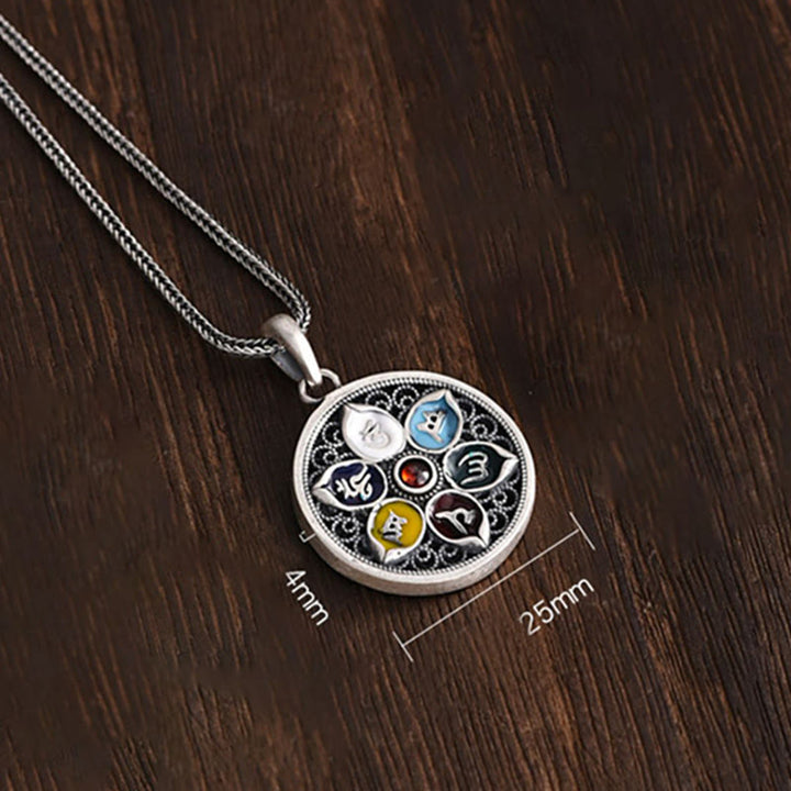BWOOOH Tibetan Om Mani Padme Hum Purity Necklace Pendant