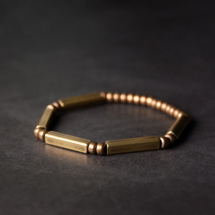 BWOOOH Tibetan Simple Design Copper Wealth Luck Bracelet