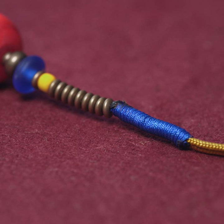 BWOOOH 108 Mala Beads Bodhi Seed Dzi Bead Peace Tassel Bracelet