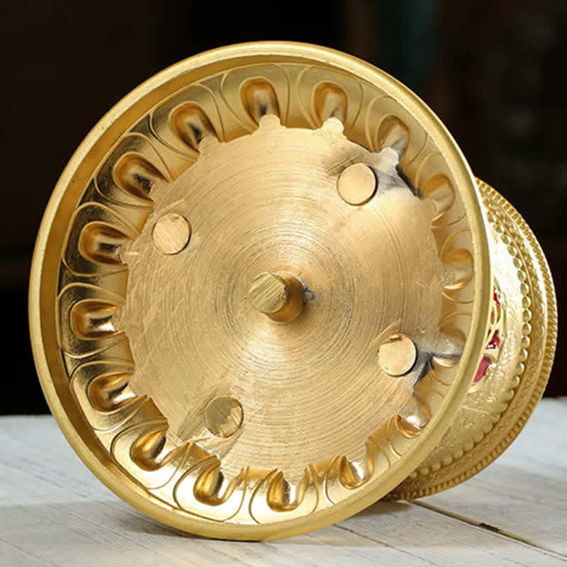 Buddha Stones Tibetan Blessing Prayer Wheel Car Decoration