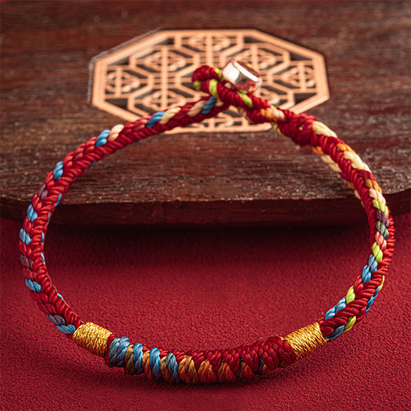BWOOOH "May You Be Safe And Lucky In The Year Ahead" Multicolored Bracelet
