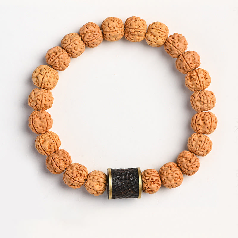 BWOOOH Tibet Rudraksha Bodhi Seed Wealth Auspiciousness Bracelet | spiritual healing bracelet