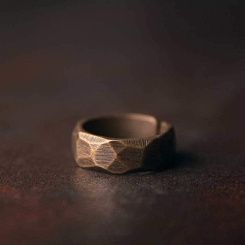 BWOOOH Tibetan Simple Design Copper Wealth Ring