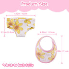12" - 16" Bibs and Diapers 12 Pcs Reborn Baby Doll Accessories Set
