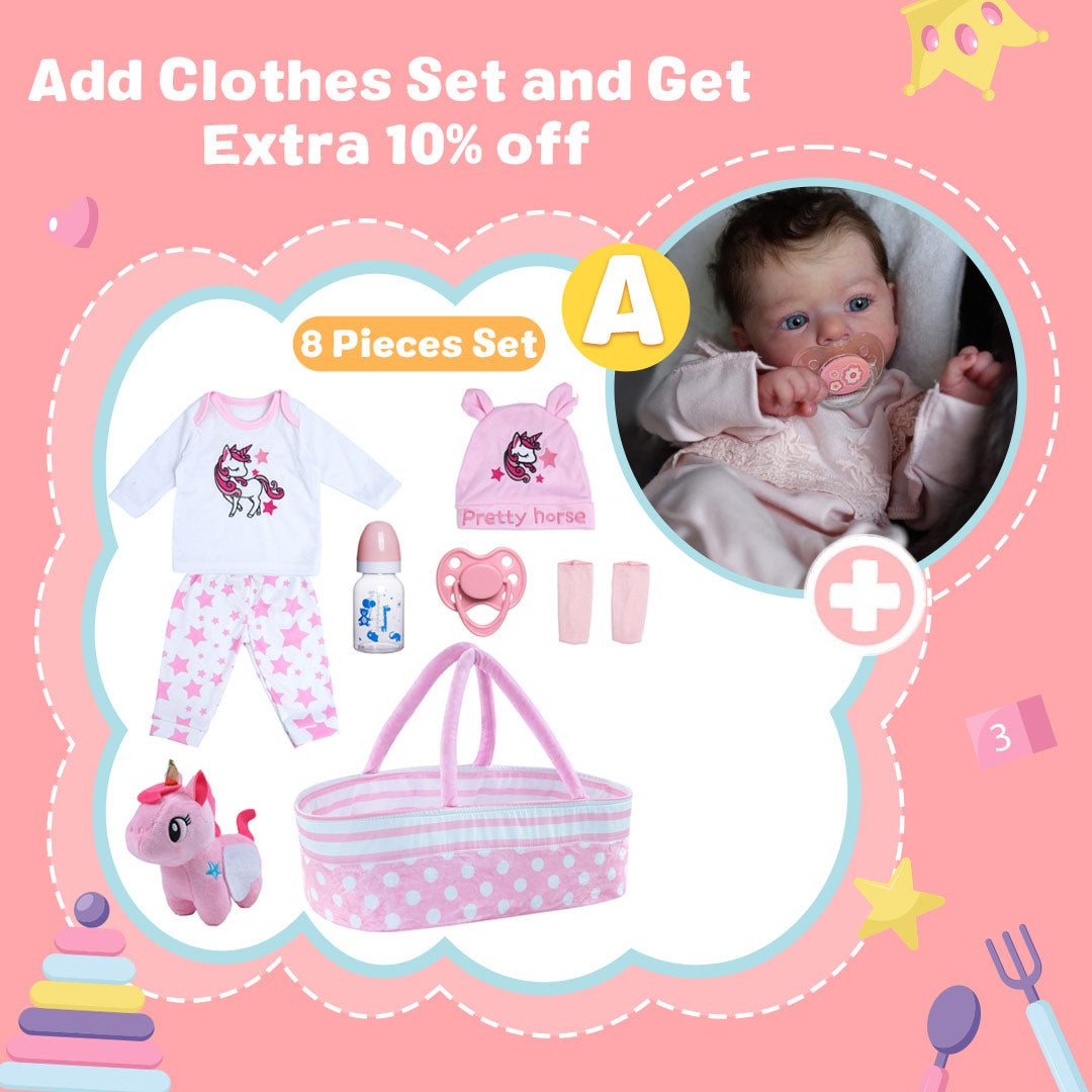 [Heartbeat💖 & Sound🔊] 18" Lifelike Reborn Baby Toddler Girl Grema Has Realistic Skin Blue Eyes and Brown Hair