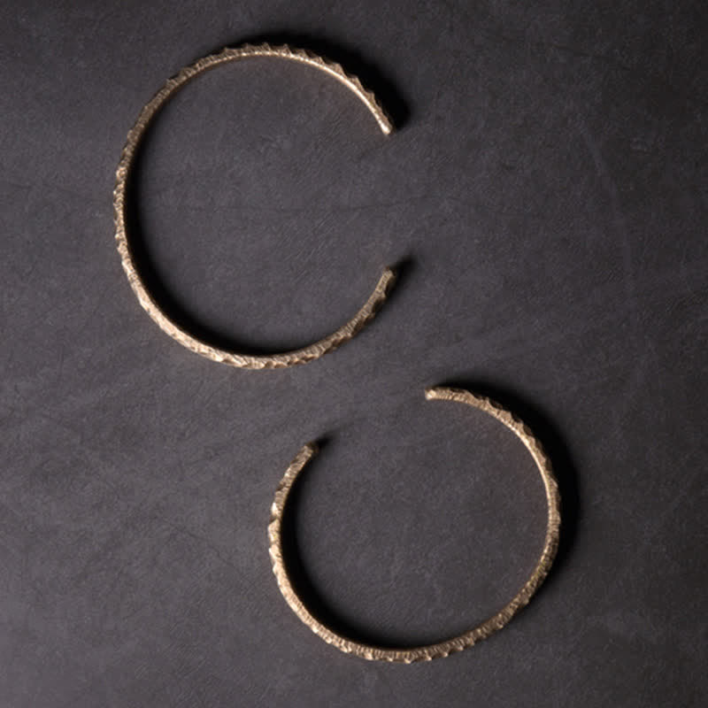BWOOOH Simple Design Copper Wealth Cuff Bracelet