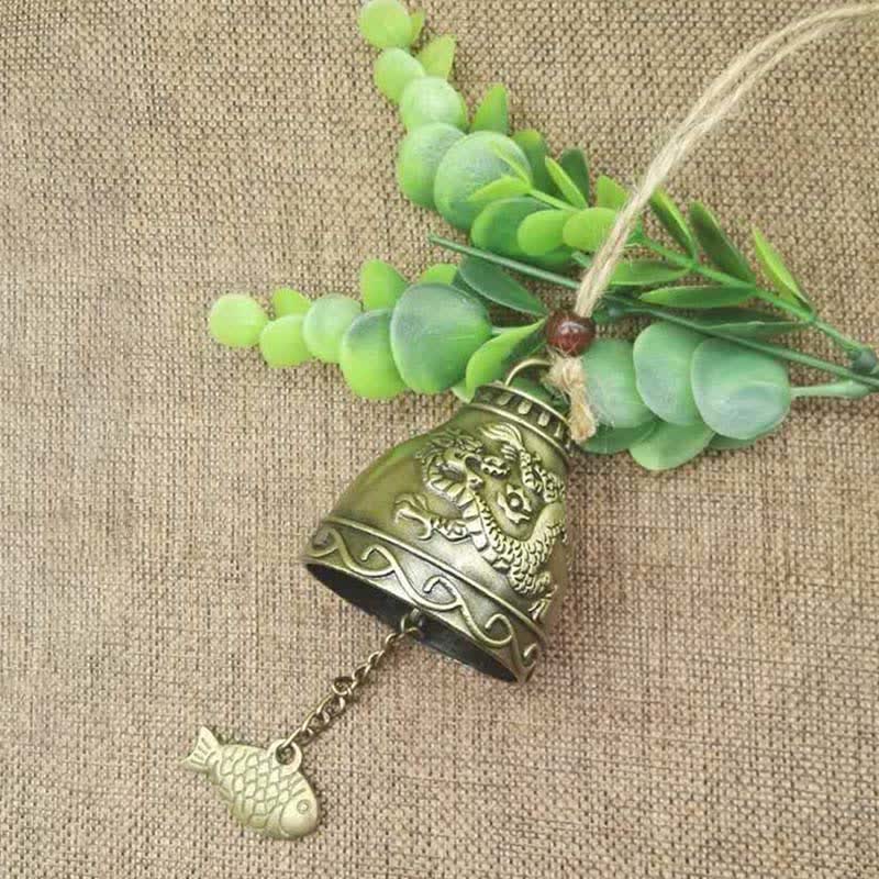 BWOOOH Feng Shui Buddha Koi Fish Dragon Elephant Wind Chime Bell Luck Wall Hanging Deco | spiritual healing bracelet