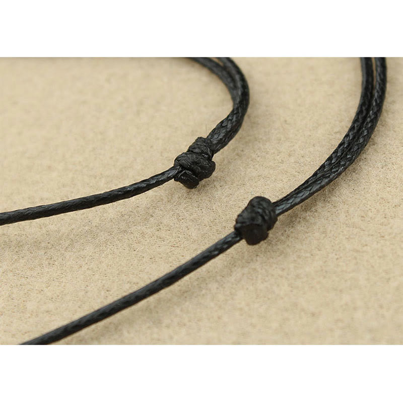 BWOOOH Tibet Turquoise Bead Marquise Pattern Protection Strength Necklace