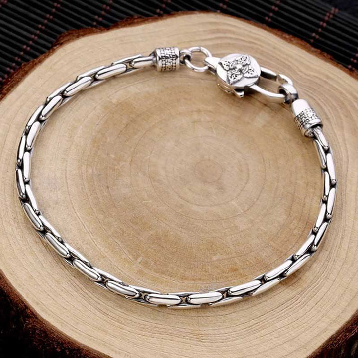 BWOOOH Tibetan Double Dorje Om Mani Padme Hum Buddha Swastika Vajra Strength Bracelet