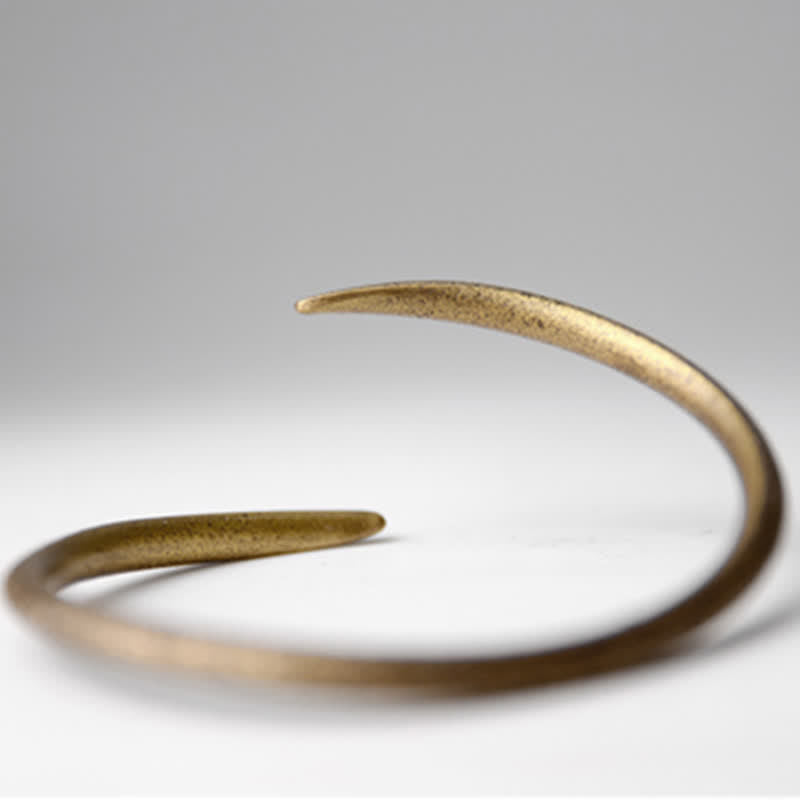 BWOOOH Simple Design Copper Luck Adjustable Cuff Bracelet | natural stone spiritual bracelet for healing and mindful living