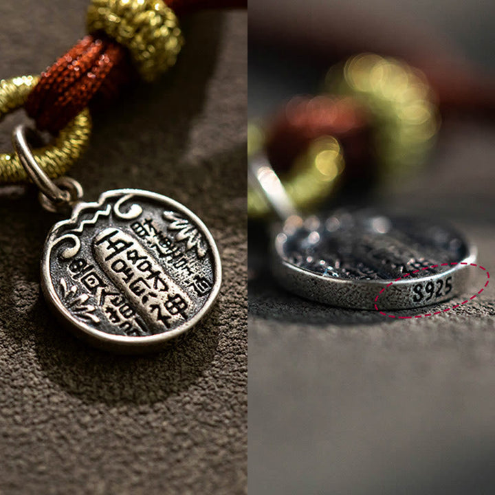 BWOOOH Handmade 925 Sterling Silver Five Directions Gods of Wealth Luck Protection Stri | spiritual healing bracelet