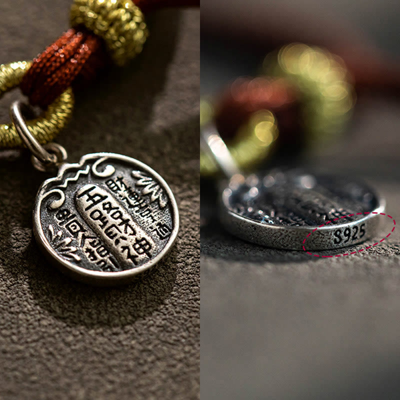 BWOOOH Handmade 925 Sterling Silver Five Directions Gods of Wealth Luck Protection Stri | spiritual healing bracelet