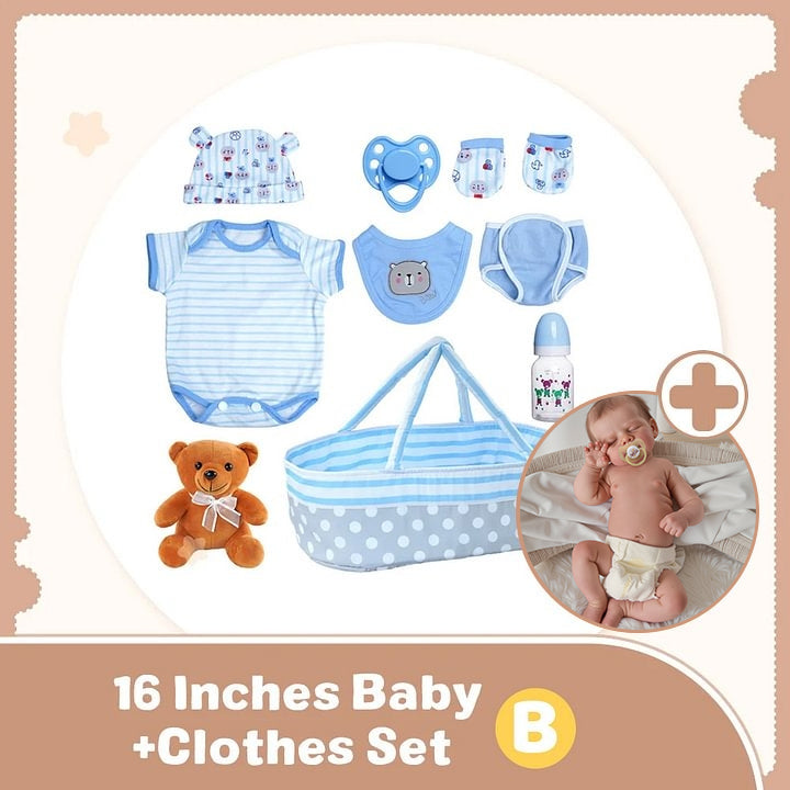 12 & 16" More Flexible Realistic Baby, Reborn Full Liquid Silicone Baby Doll Boy or Girl Lond and Wnya With Realistic Belly Button and Birth Mark