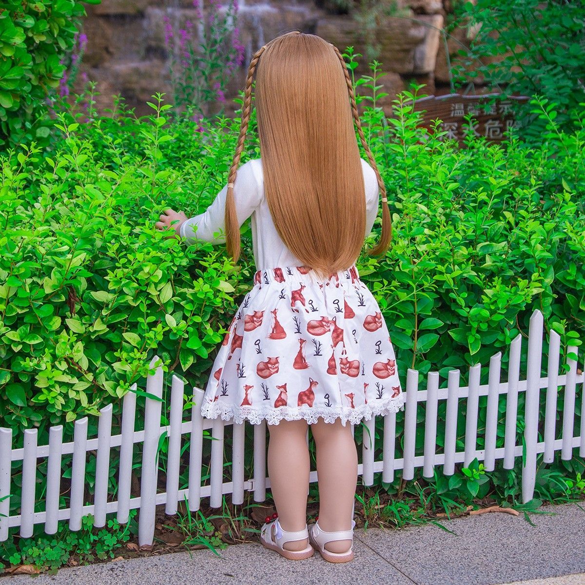 32-inch All-Silicone Rebirth Doll - Cute Emma Style, Full Body Soft Silicone, Movable, Water-Cleanable, Realistic Baby Companion Toy