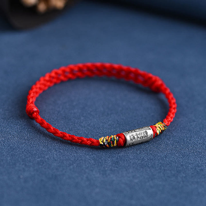 BWOOOH Handcrafted 925 Sterling Silver Everything Goes Well Design Protection Strength Bracelet Anklet