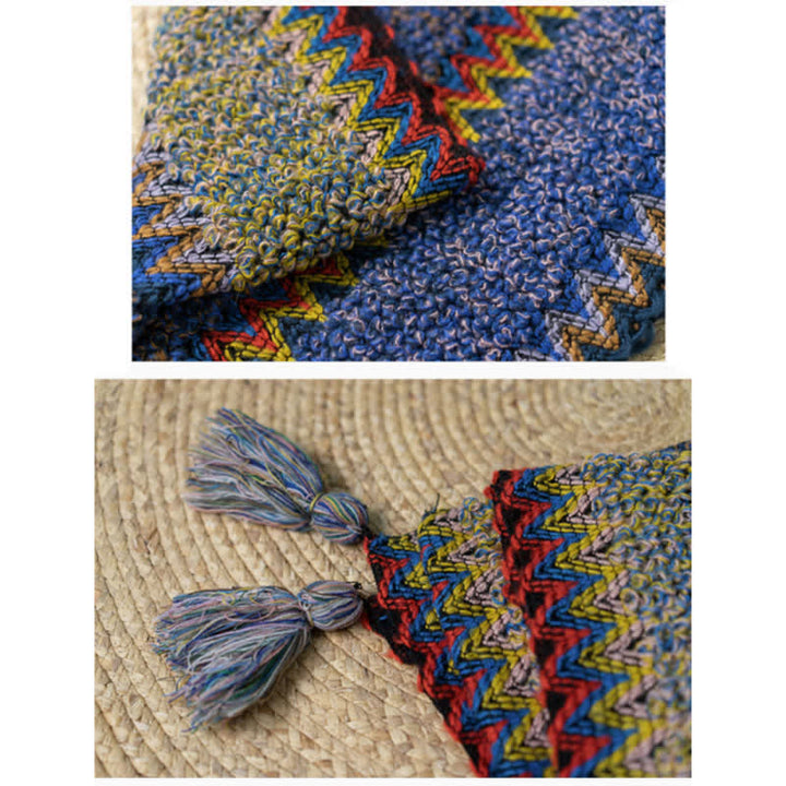 BWOOOH Tibetan Shawl Soft Warm Knitting Cloak Winter Tibe
