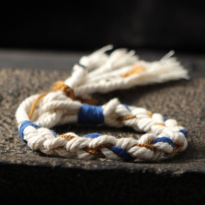 BWOOOH Tibet Zakiram Goddess of Wealth Thangka Handmade Luck Bracelet | spiritual healing bracelet
