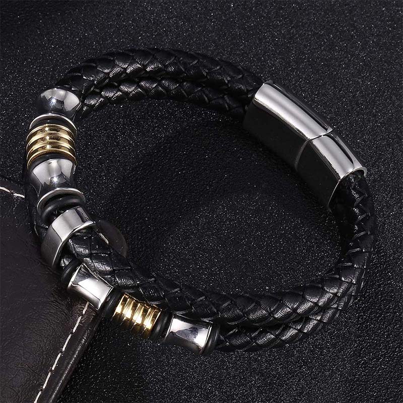 BWOOOH Layered Leather Weave Fortune Bracelet