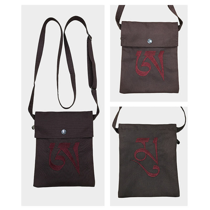 BWOOOH Handmade OM Mantra Embroidered Spiritual Mind Prac