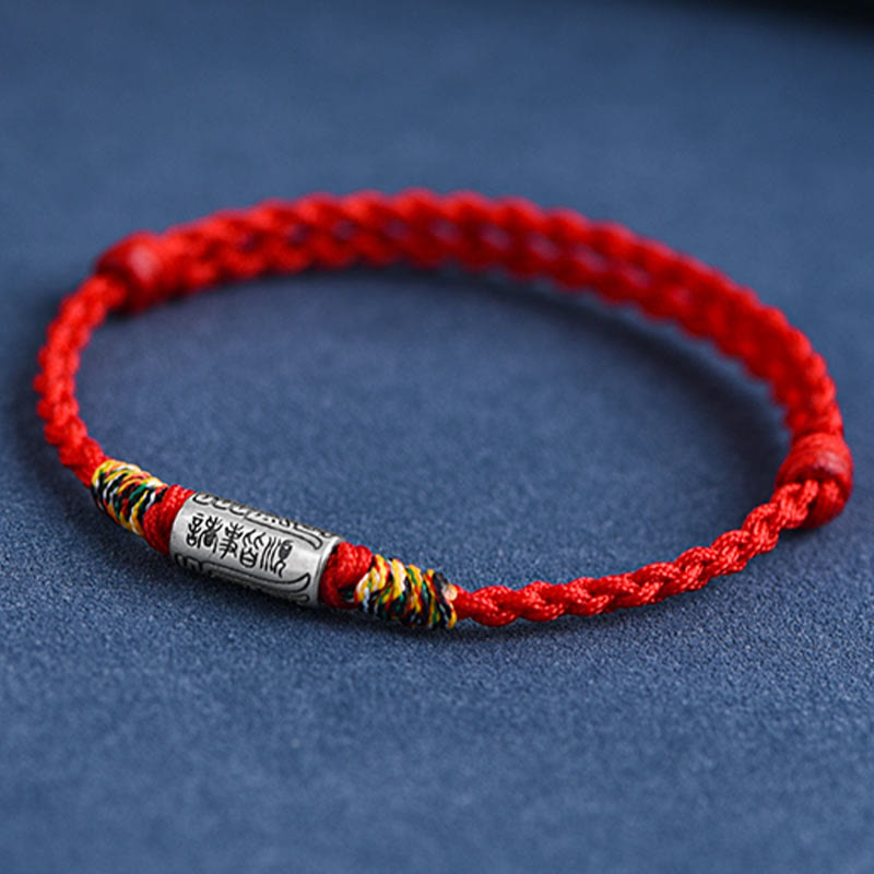 BWOOOH Handcrafted 925 Sterling Silver Everything Goes Well Design Protection Strength Bracelet Anklet