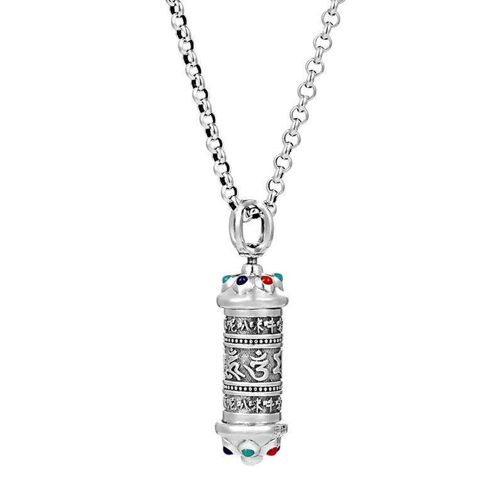 BWOOOH Tibetan Om Mani Padme Hum Focus Necklace Pendant