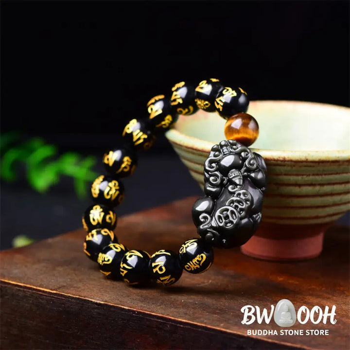FengShui PiXiu Obsidian Wealth Bracelet - Bracelet