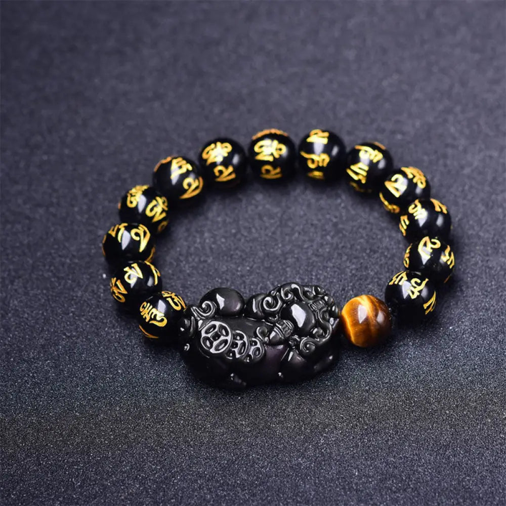 FengShui PiXiu Obsidian Wealth Bracelet - Bracelet