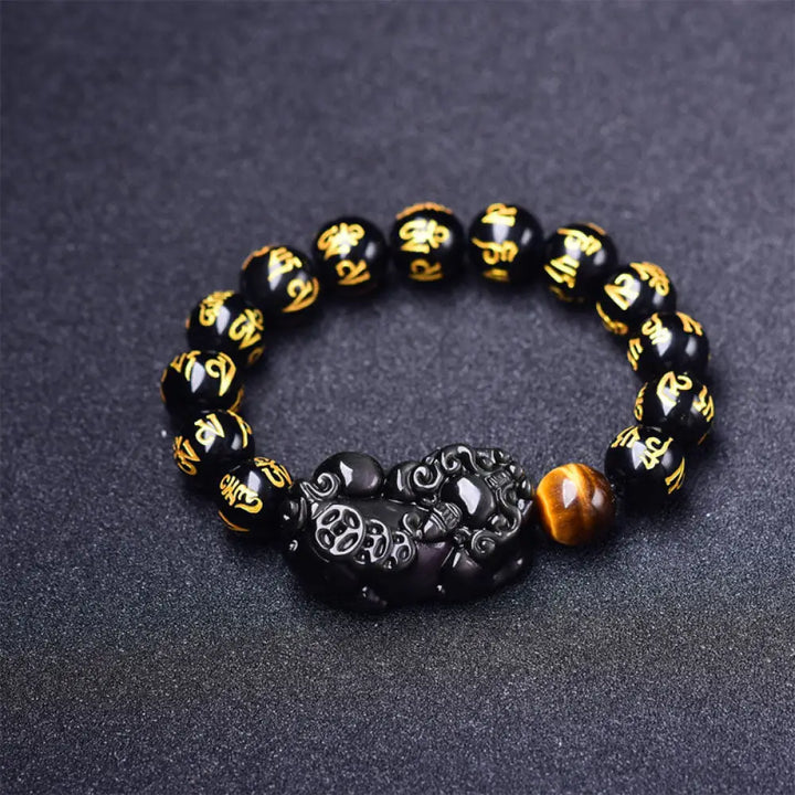 FengShui PiXiu Obsidian Wealth Bracelet - Bracelet