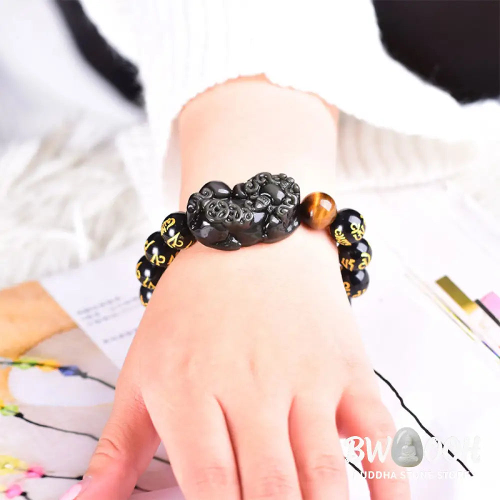 FengShui PiXiu Obsidian Wealth Bracelet - Bracelet