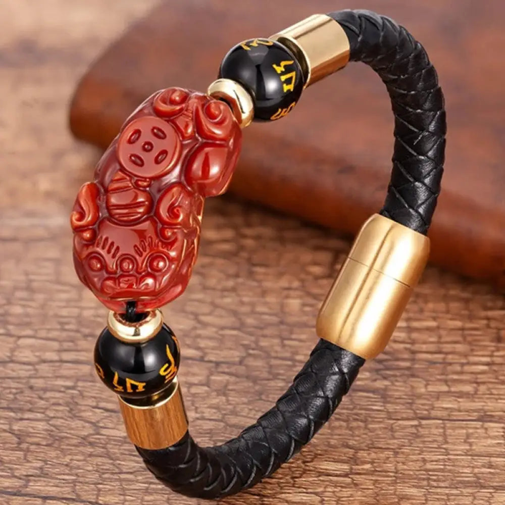 BWOOOH FengShui Tiger Eye Pixiu Bracelet | natural stone spiritual bracelet for healing and mindful living