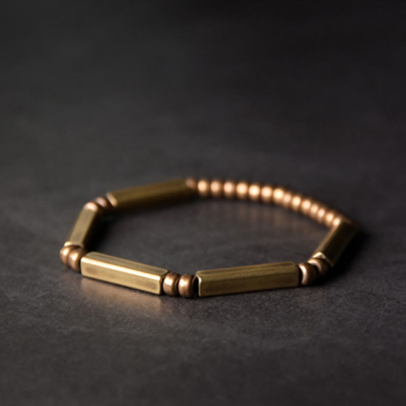 BWOOOH Tibetan Simple Design Copper Wealth Luck Bracelet
