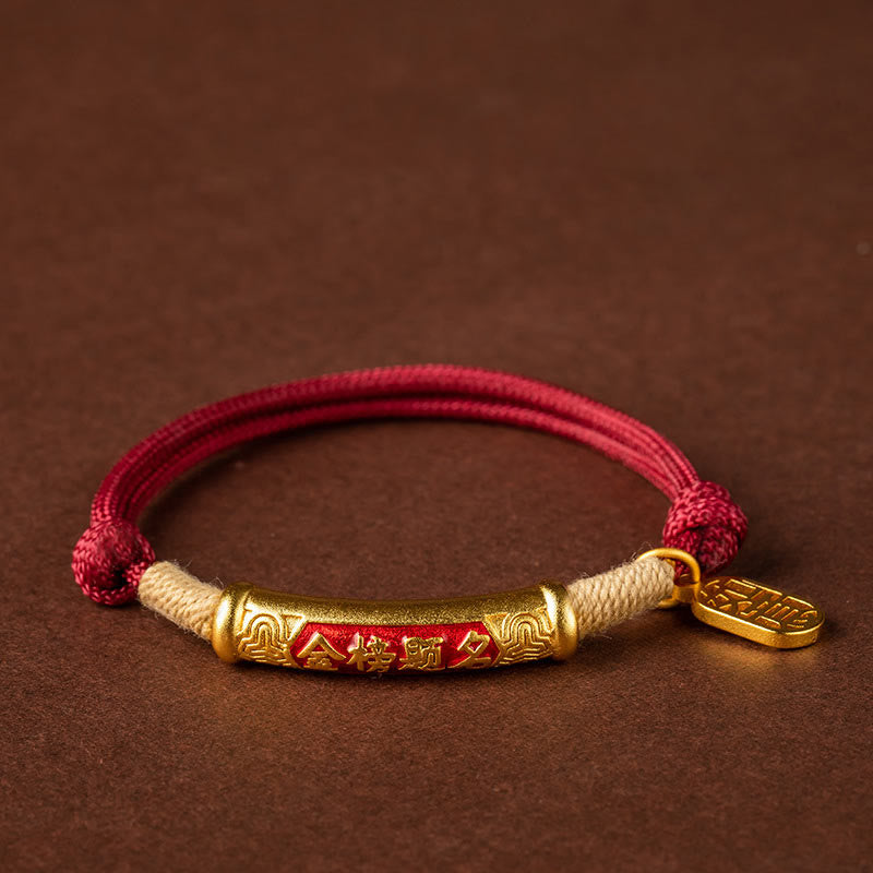 BWOOOH 999 Sterling Silver Tibet Handmade Om Mani Padme Hum Fu Character TopRank Character Luck Braided Bracelet