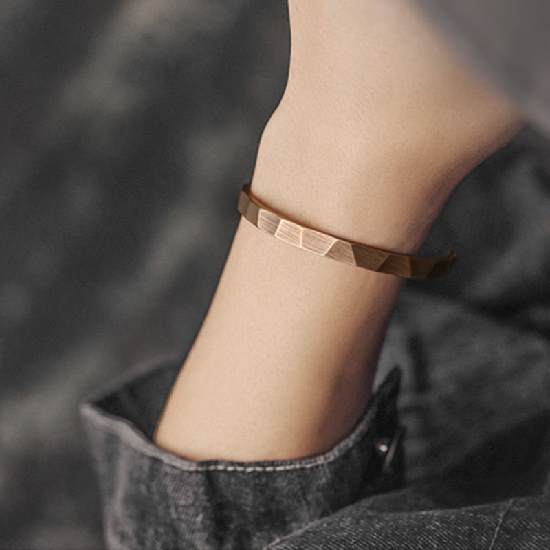 BWOOOH Vintage Rustic Design Copper Wealth Adjustable Cuff Bracelet | spiritual healing bracelet