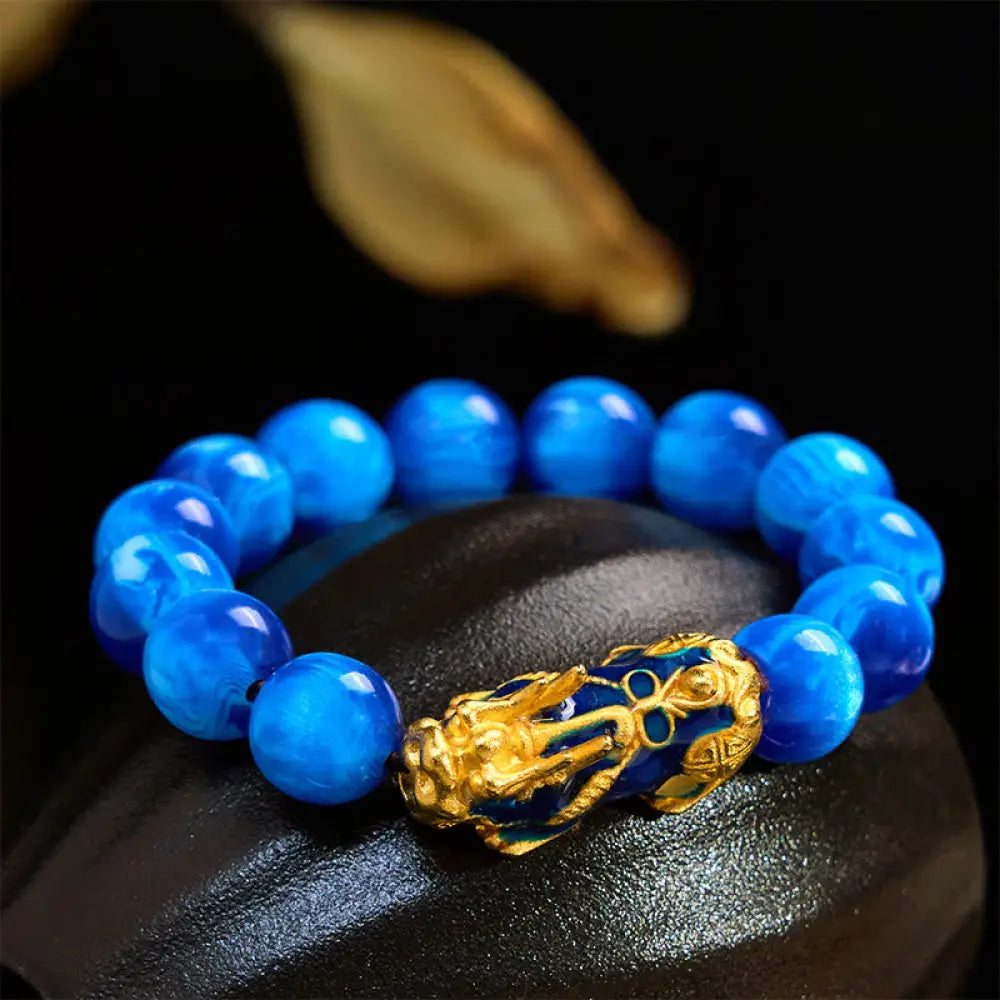 FREE Today: Prosperity and Healing Colorful Sea Willow Color Change PiXiu Bracelet - Blue Sea Willow(Wrist