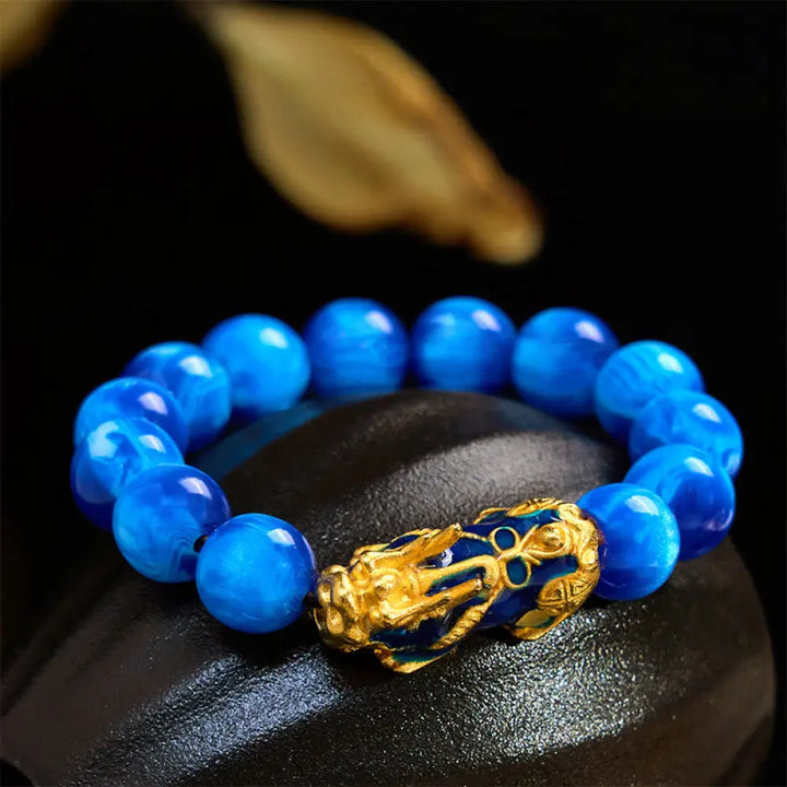 FREE Today: Prosperity and Healing Colorful Sea Willow Color Change PiXiu Bracelet - Blue Sea Willow(Wrist