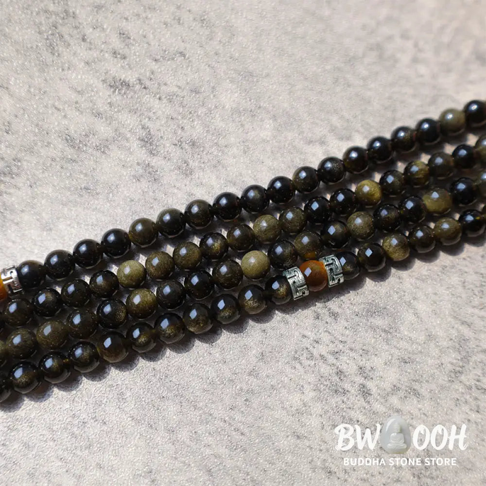 Golden Obsidian Energy Bracelet Necklace - BWOOOH - Bracelet