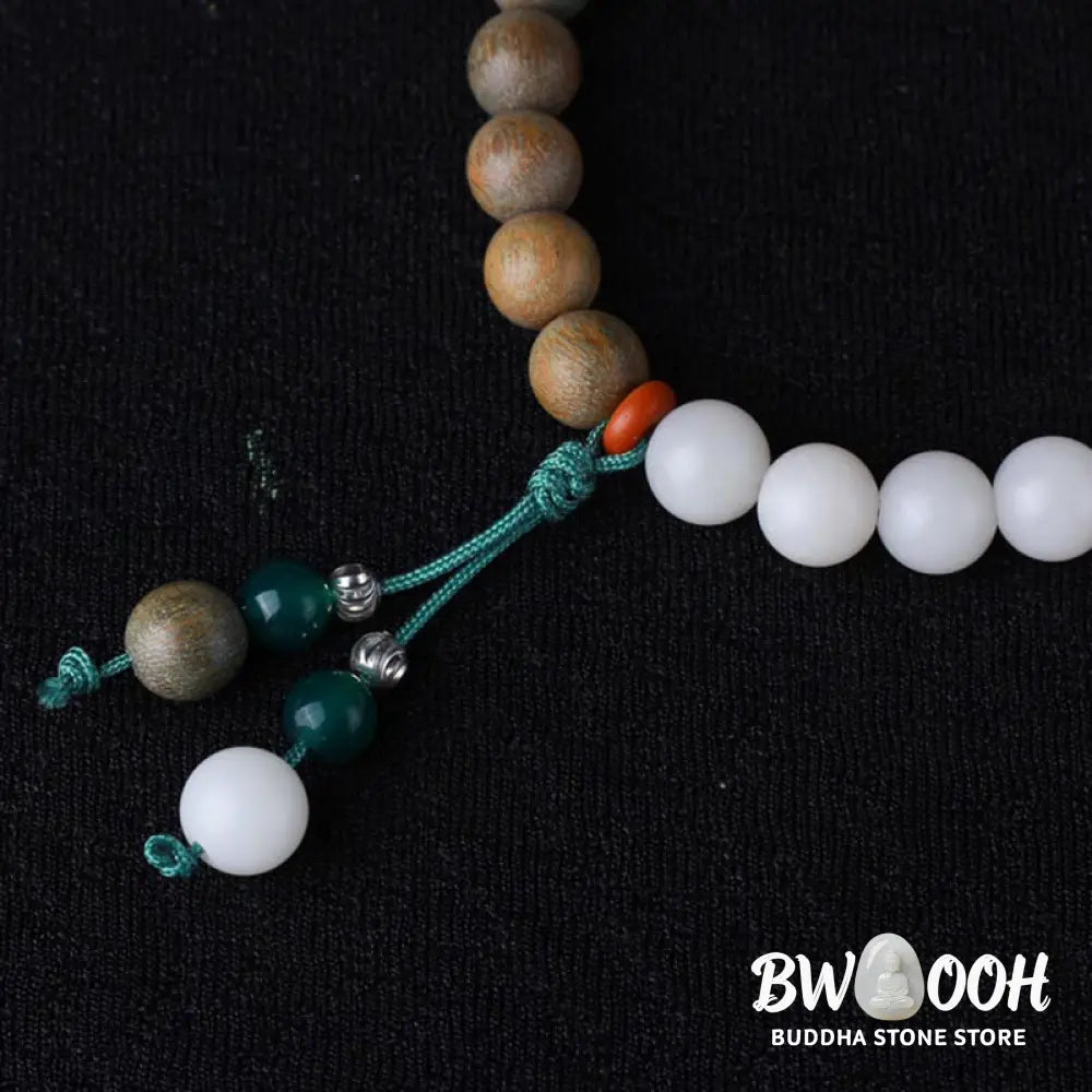 Green Sandalwood Bodhi Seed Wake Up Luck Bracelet - BWOOOH - 8mm - Bracelet
