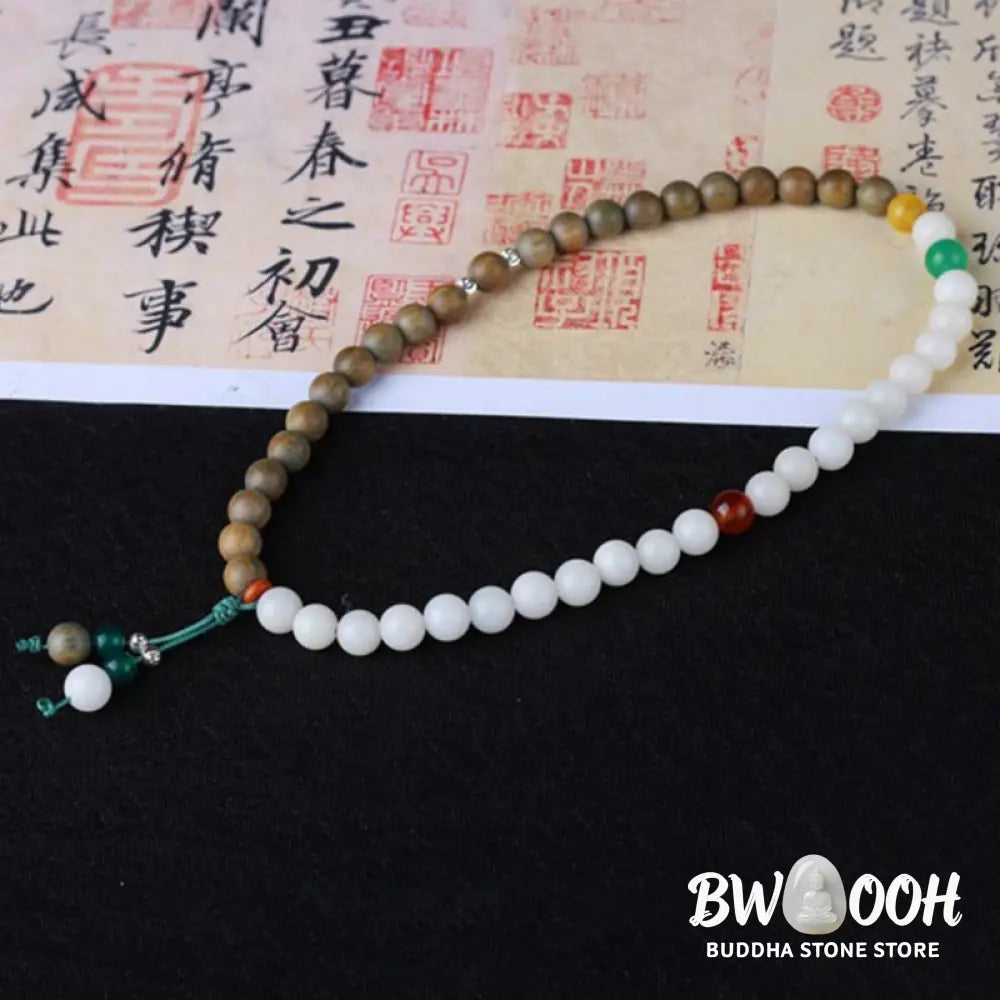 Green Sandalwood Bodhi Seed Wake Up Luck Bracelet - BWOOOH - 8mm - Bracelet