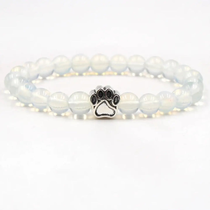 Indian Agate Green Agate Dog Paw Positive Calm Bracelet - BWOOOH - Opal (Love ♥ Success) - Bracelet